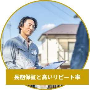 長期保証と高いリピート率
